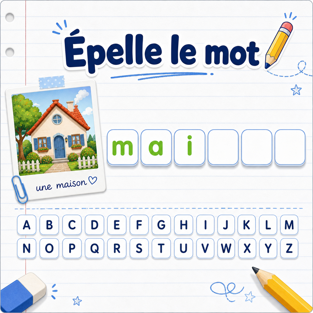 Aperçu du jeu Épelle le mot