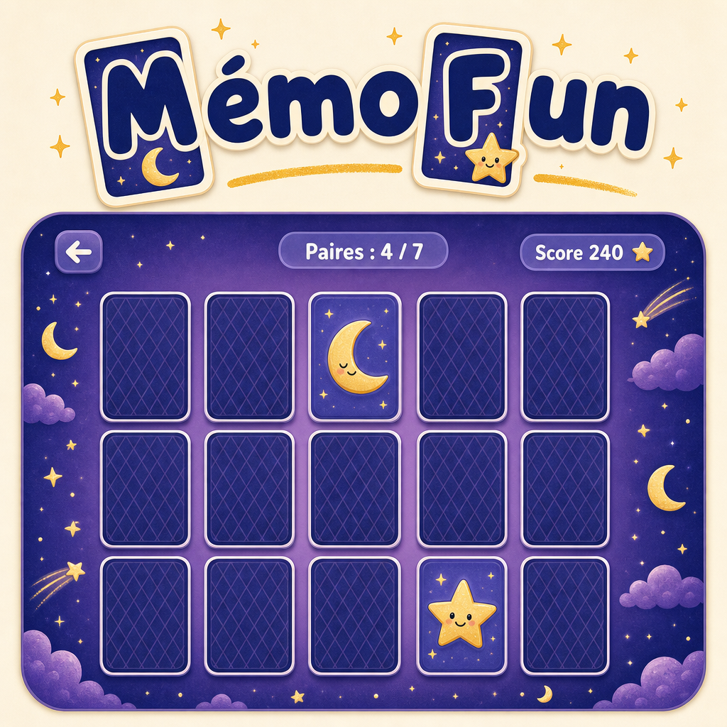 Aperçu du jeu MémoFun